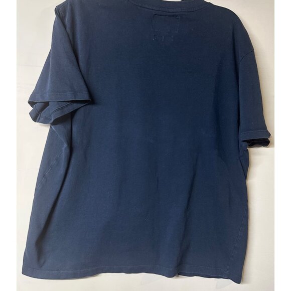 Y2K Navy Regular Fit T-Shirt Men’s XL Classic Workwear Casual Streetwear Retro - Picture 3 of 5